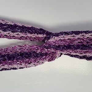 NWOT Elegant Purple Knit Scarf
